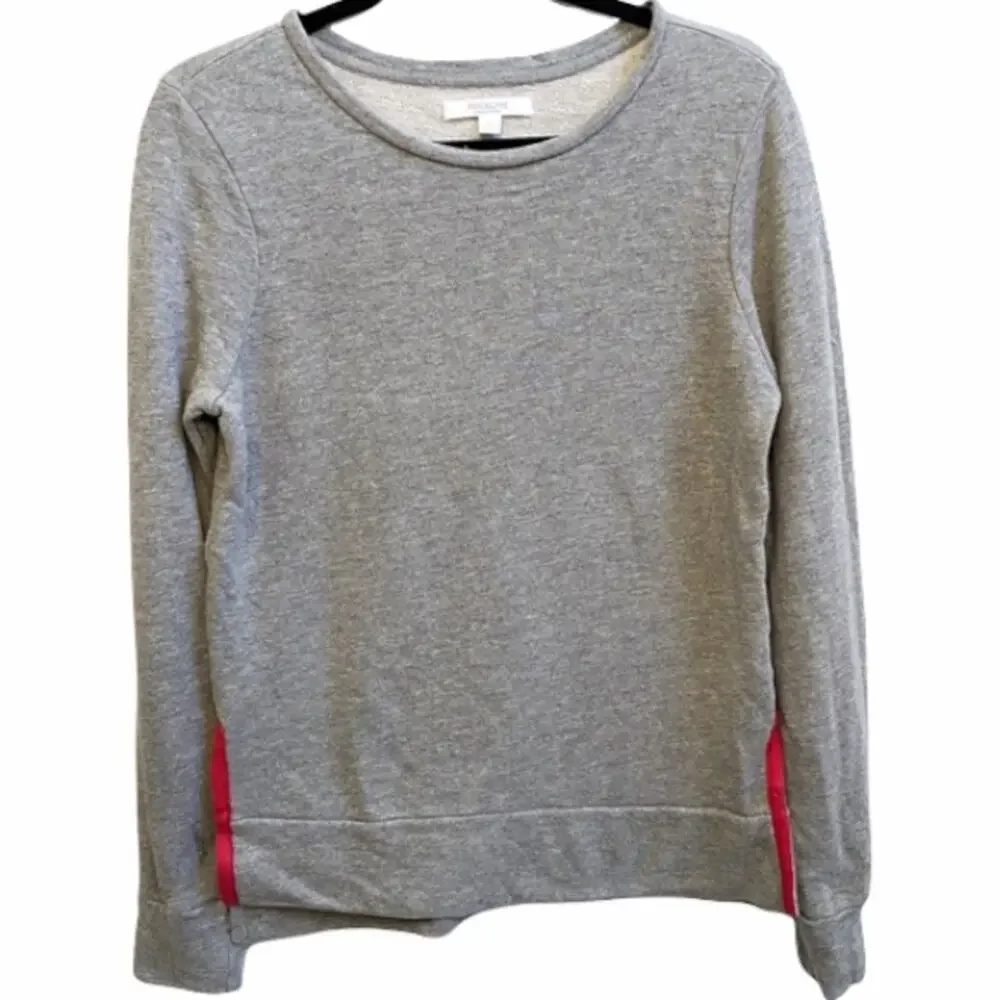 Piperlime Gray Hot Pink Crewneck Pullover‎ Sweater